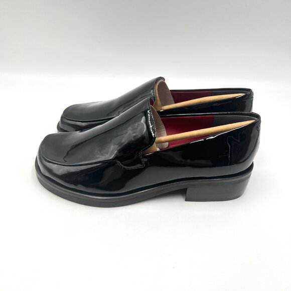 5W 5 WIDE WIDTH Franco Sarto Bocca Black Patent‎ Loafers Shoes - Picture 5 of 13